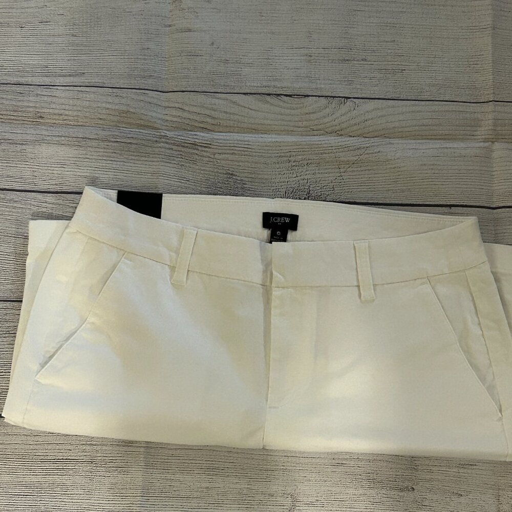 J.Crew 9" Frankie Bermuda Chino Short-White - Picture 11 of 12